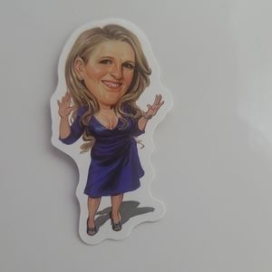 Lisa Lampanelli Sticker Caricature